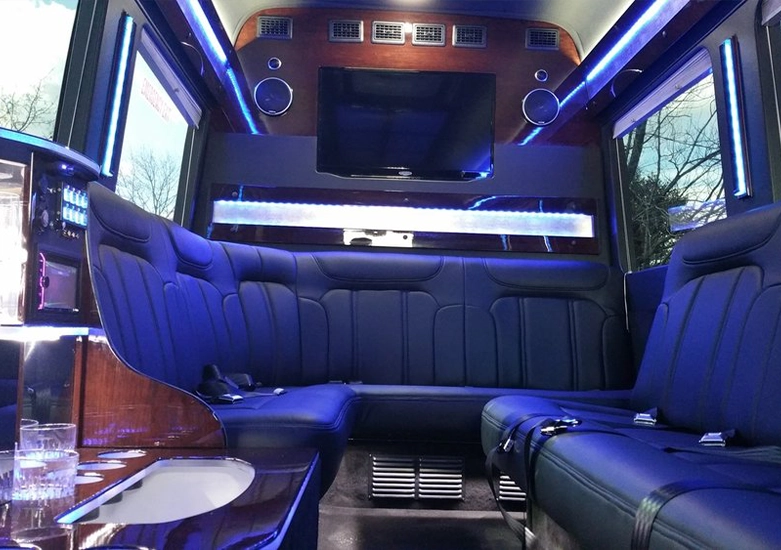 Custom Coach and Limousine Inside Sprinter Limousine 2